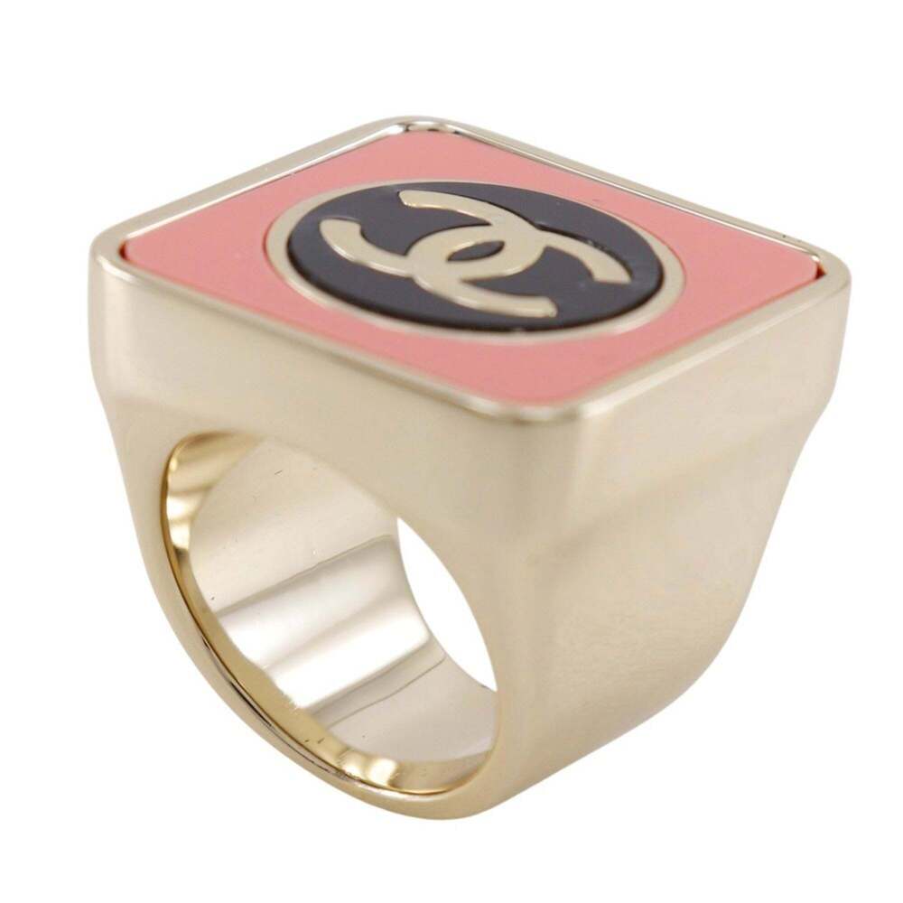 CHANEL Authentic Silver Logo Ring - Picture 3 of 6